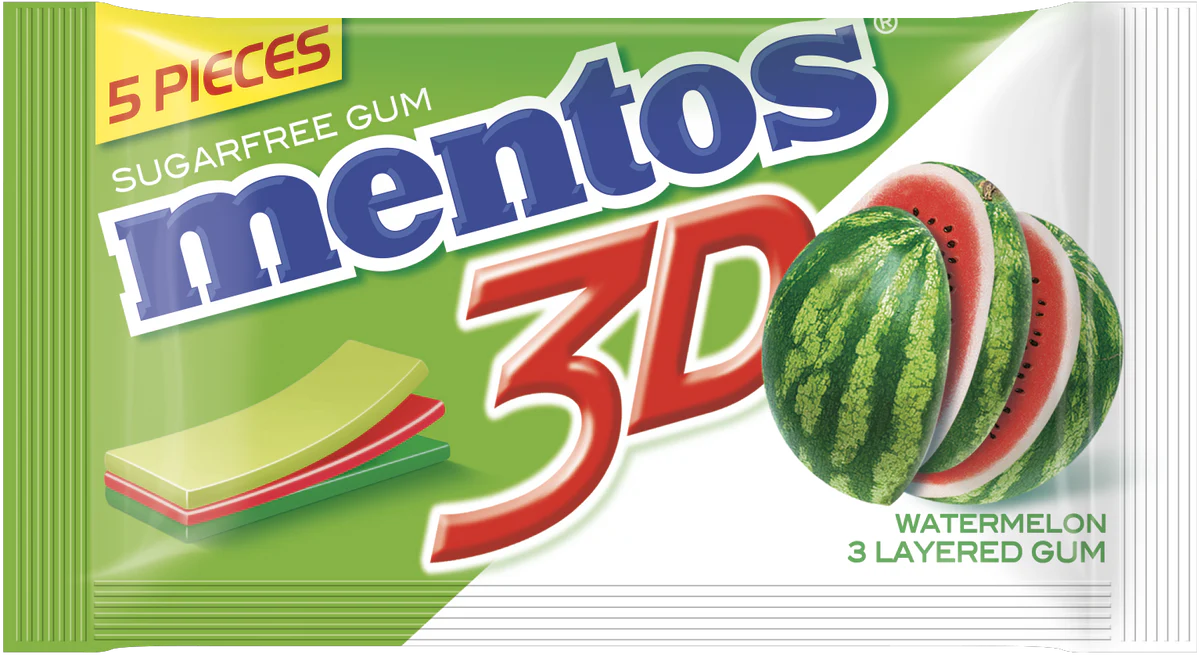 Mentos 3D Chewing Gum Box