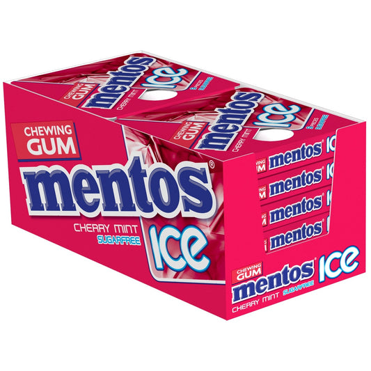 Mentos Ice Cherry Mint Chewing Gum Box