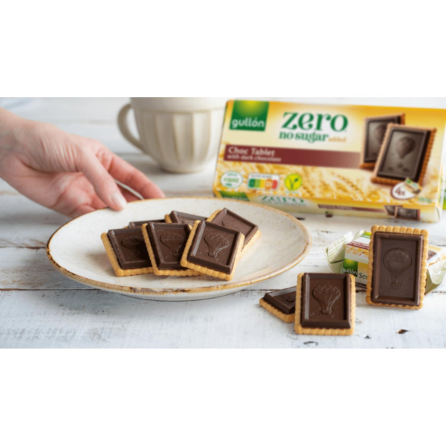 Gullon Zero Tablet Chocolate Biscuits No Added Sugar