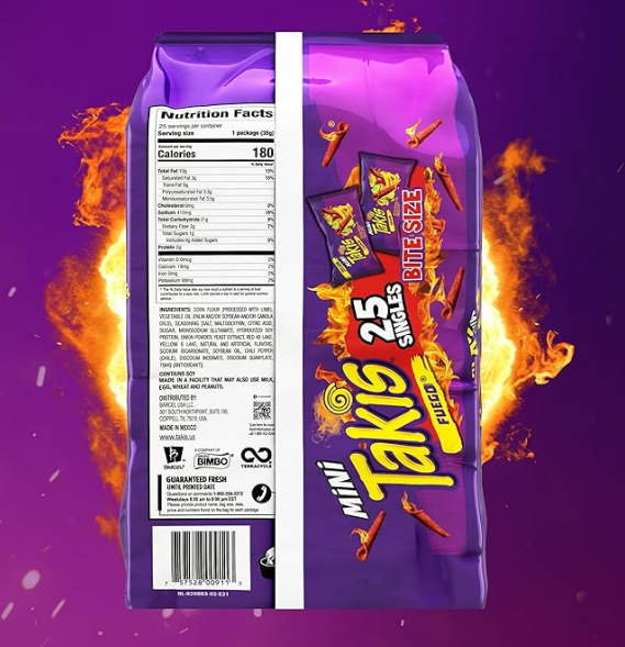 Takis Fuego Mini Size Box