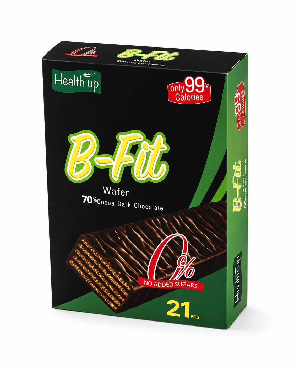 B-Fit Dark Chocolate Wafer – No Added Sugars