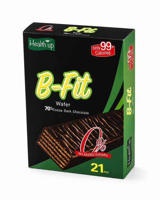 B-Fit Dark Chocolate Wafer – No Added Sugars