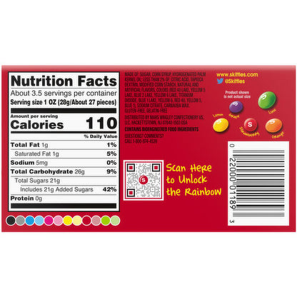 Skittles Chewing Candy Box