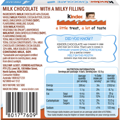 Kinder 4 Fingers Box